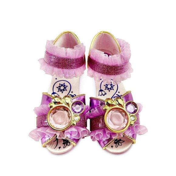Disney Princess Rapunzel Costume Shoes Tangled Size 13.5 - Picture 2 of 5